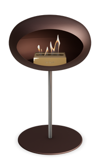 Le Feu Dome Steel Low – Bioethanol Fireplace, Classic Dome