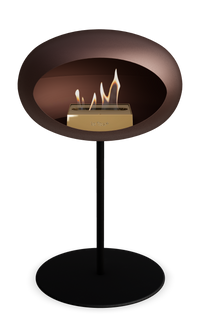 Le Feu Dome Steel Low – Bioethanol Fireplace, Classic Dome