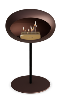 Le Feu Dome Steel Low – Bioethanol Fireplace, Classic Dome