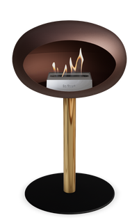 Le Feu Dome Steel Low – Bioethanol Fireplace, Classic Dome