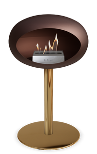 Le Feu Dome Steel Low – Bioethanol Fireplace, Classic Dome