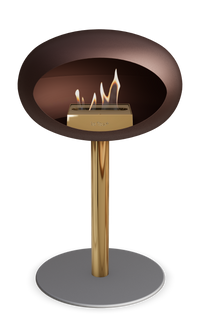 Le Feu Dome Steel Low – Bioethanol Fireplace, Classic Dome