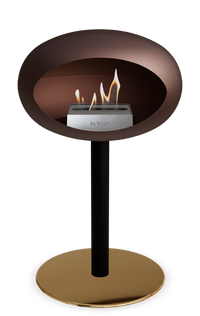 Le Feu Dome Steel Low – Bioethanol Fireplace, Classic Dome