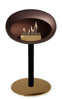 Le Feu Dome Steel Low – Bioethanol Fireplace, Classic Dome