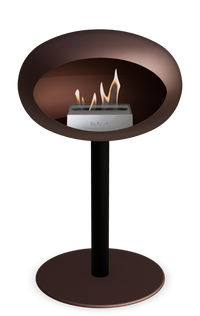 Le Feu Dome Steel Low – Bioethanol Fireplace, Classic Dome