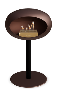 Le Feu Dome Steel Low – Bioethanol Fireplace, Classic Dome