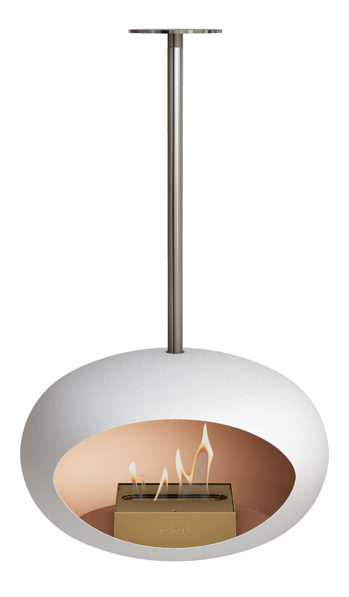 Le Feu Dome Sky – Ceiling-Hung Bioethanol Fireplace, Classic