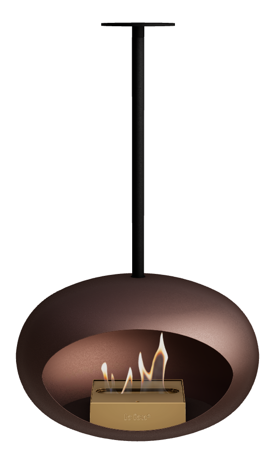 Le Feu Dome Sky – Ceiling-Hung Bioethanol Fireplace, Classic