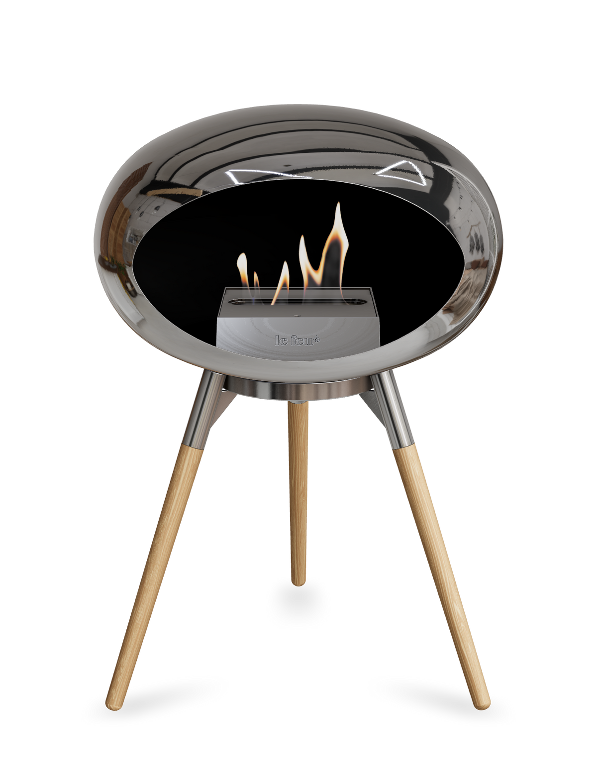 Le Feu Dome Ground Low – Freestanding Bioethanol Fireplace, Classic Size