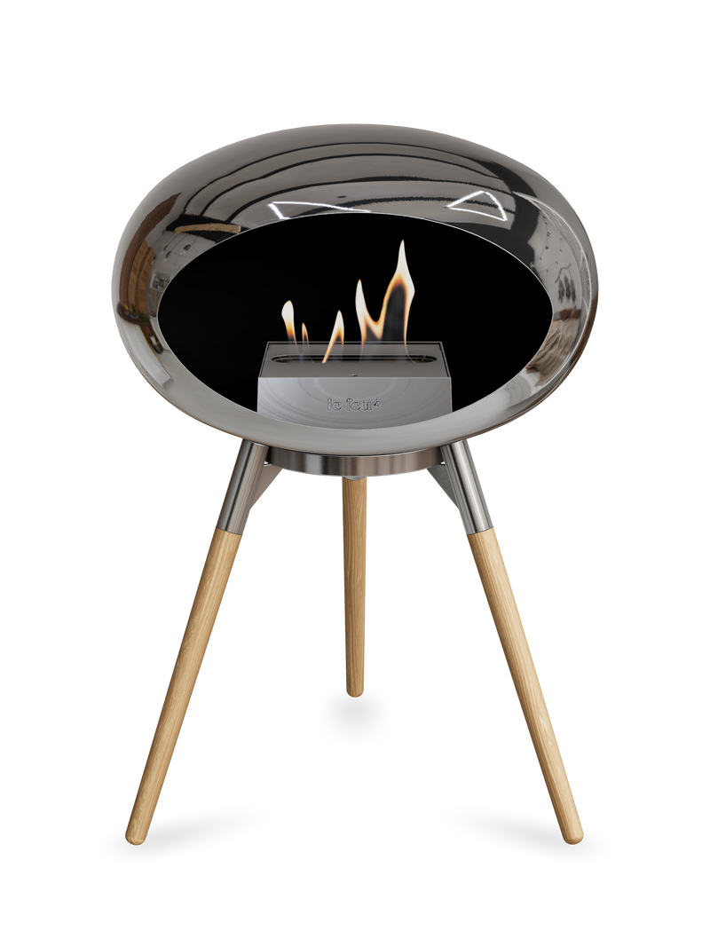 Le Feu Dome Ground Low – Freestanding Bioethanol Fireplace, Classic Size