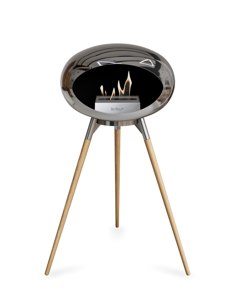 Le Feu Dome Ground High – Freestanding Bioethanol Fireplace (Classic 525)