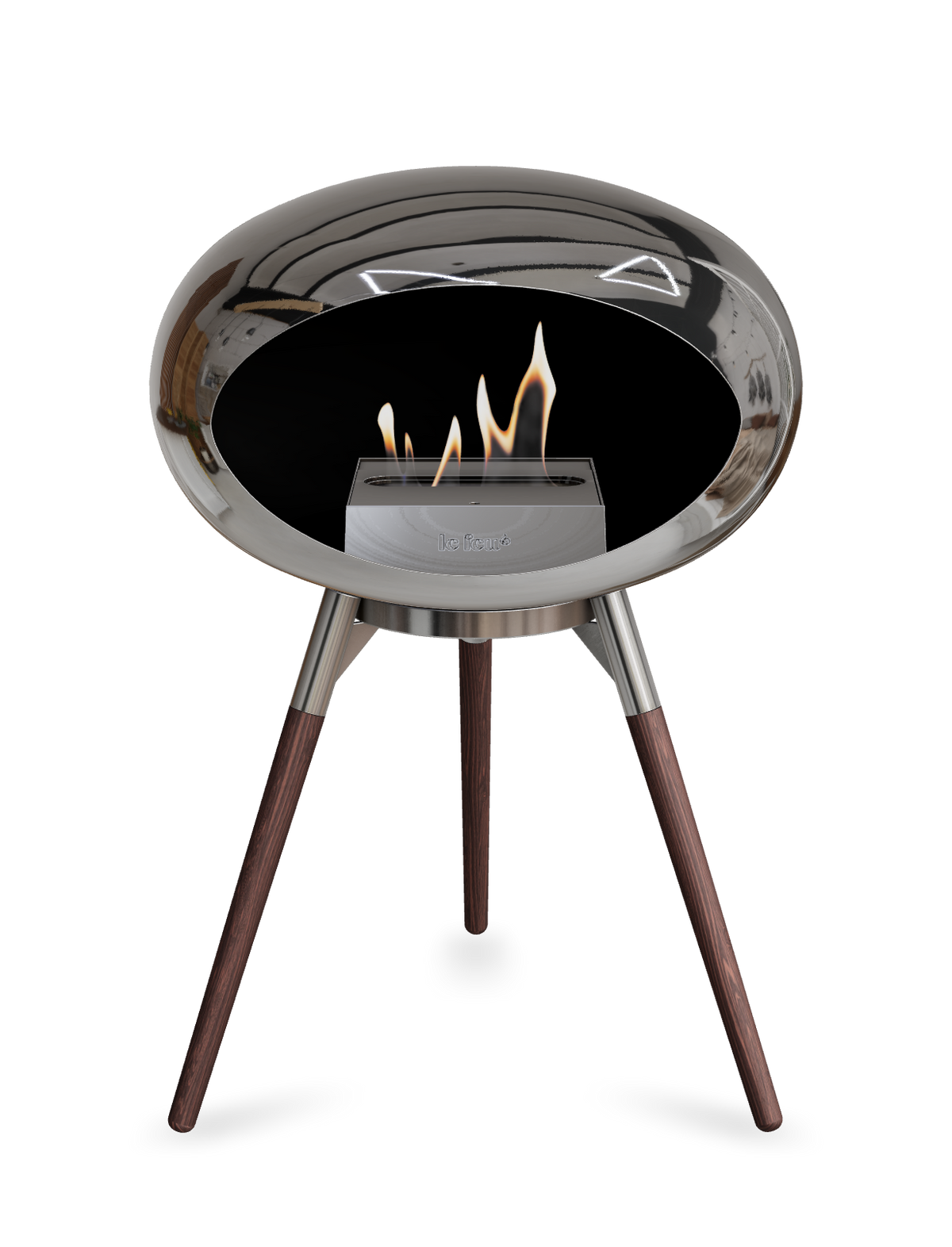 Le Feu Dome Ground Low – Freestanding Bioethanol Fireplace, Classic Size