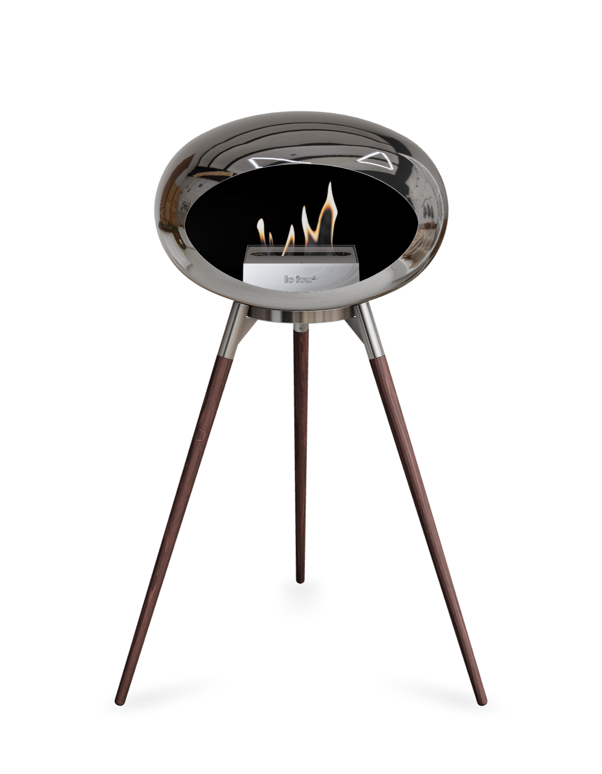 Le Feu Dome Ground High – Freestanding Bioethanol Fireplace (Classic 525)