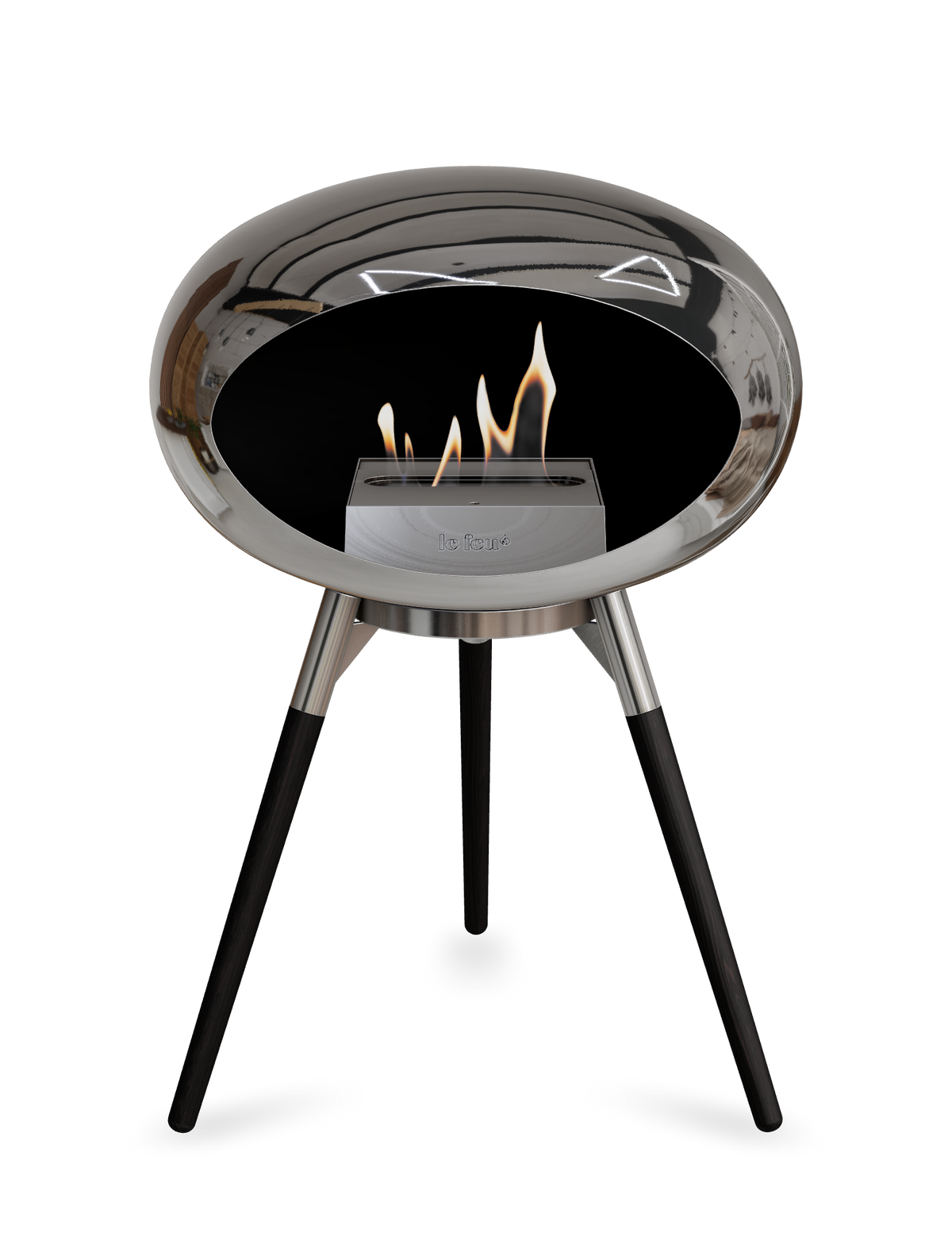 Le Feu Dome Ground Low – Freestanding Bioethanol Fireplace, Classic Size