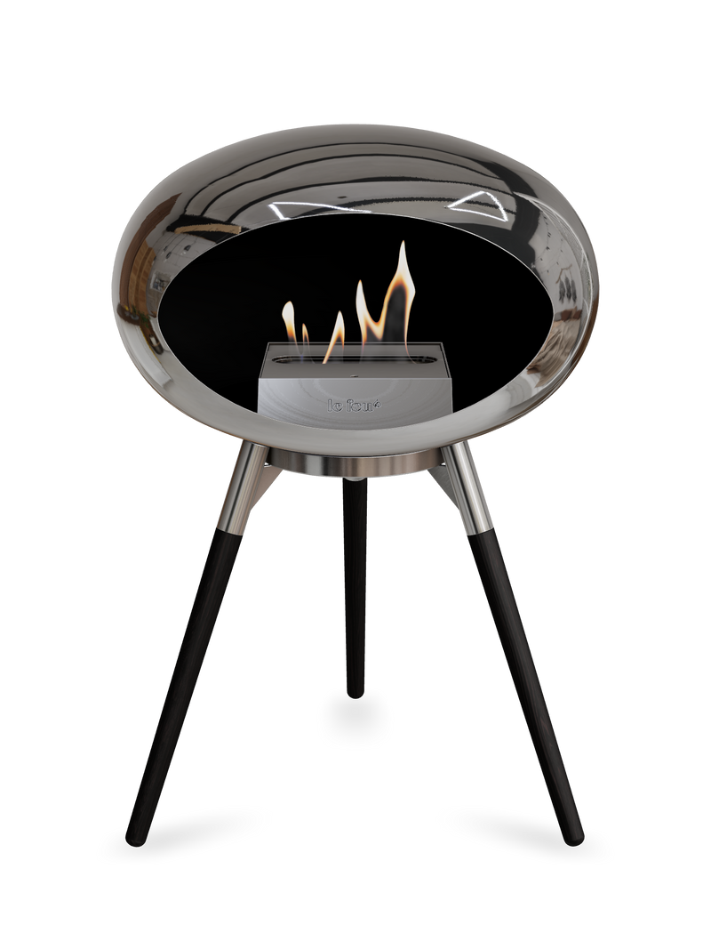 Le Feu Dome Ground Low – Freestanding Bioethanol Fireplace, Classic Size