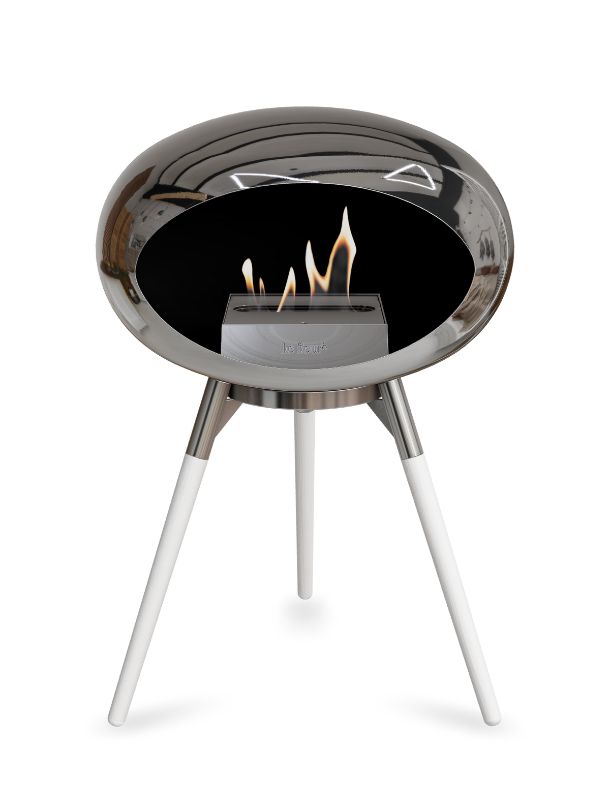 Le Feu Dome Ground Low – Freestanding Bioethanol Fireplace, Classic Size
