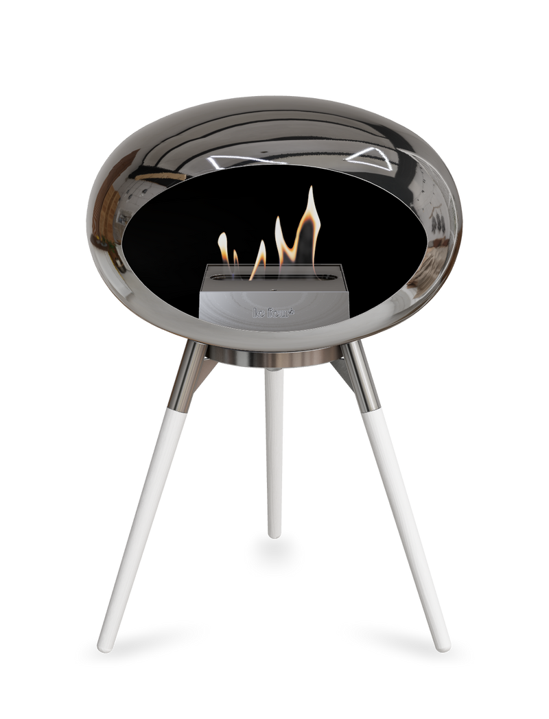 Le Feu Dome Ground Low – Freestanding Bioethanol Fireplace, Classic Size