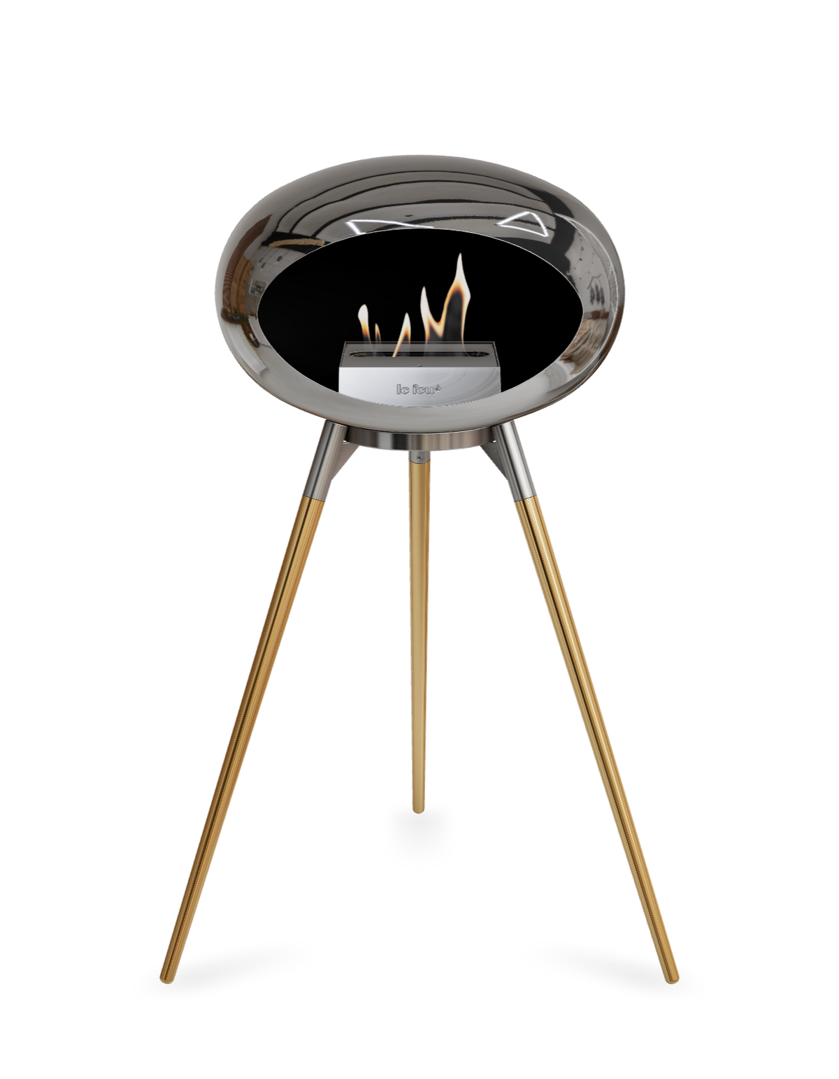Le Feu Dome Ground High – Freestanding Bioethanol Fireplace (Classic 525)