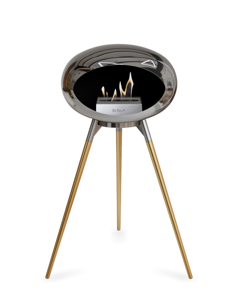 Le Feu Dome Ground High – Freestanding Bioethanol Fireplace (Classic 525)