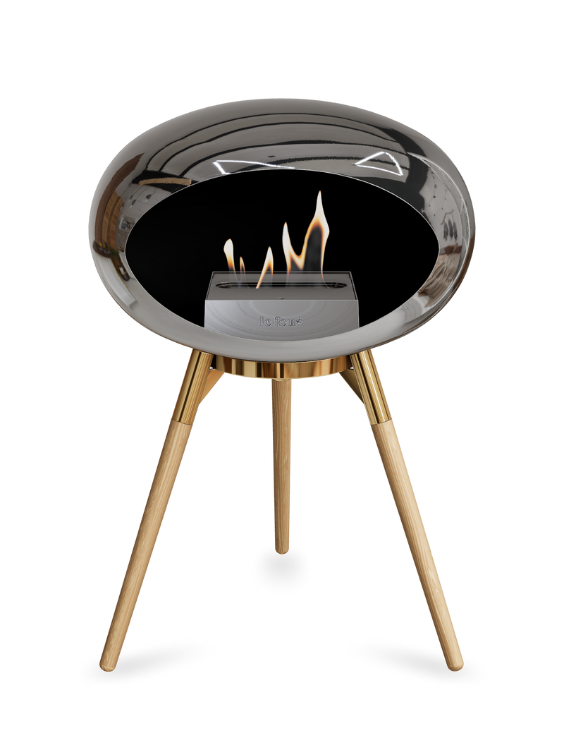 Le Feu Dome Ground Low – Freestanding Bioethanol Fireplace, Classic Size