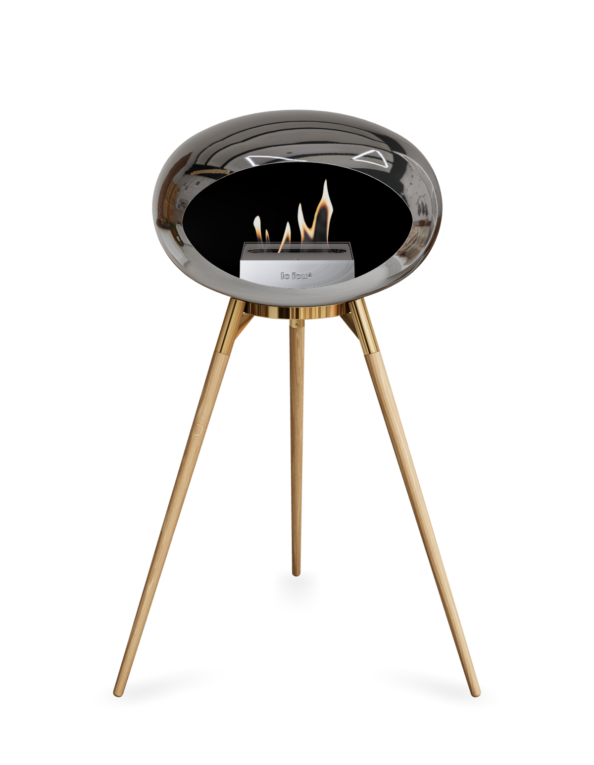 Le Feu Dome Ground High – Freestanding Bioethanol Fireplace (Classic 525)
