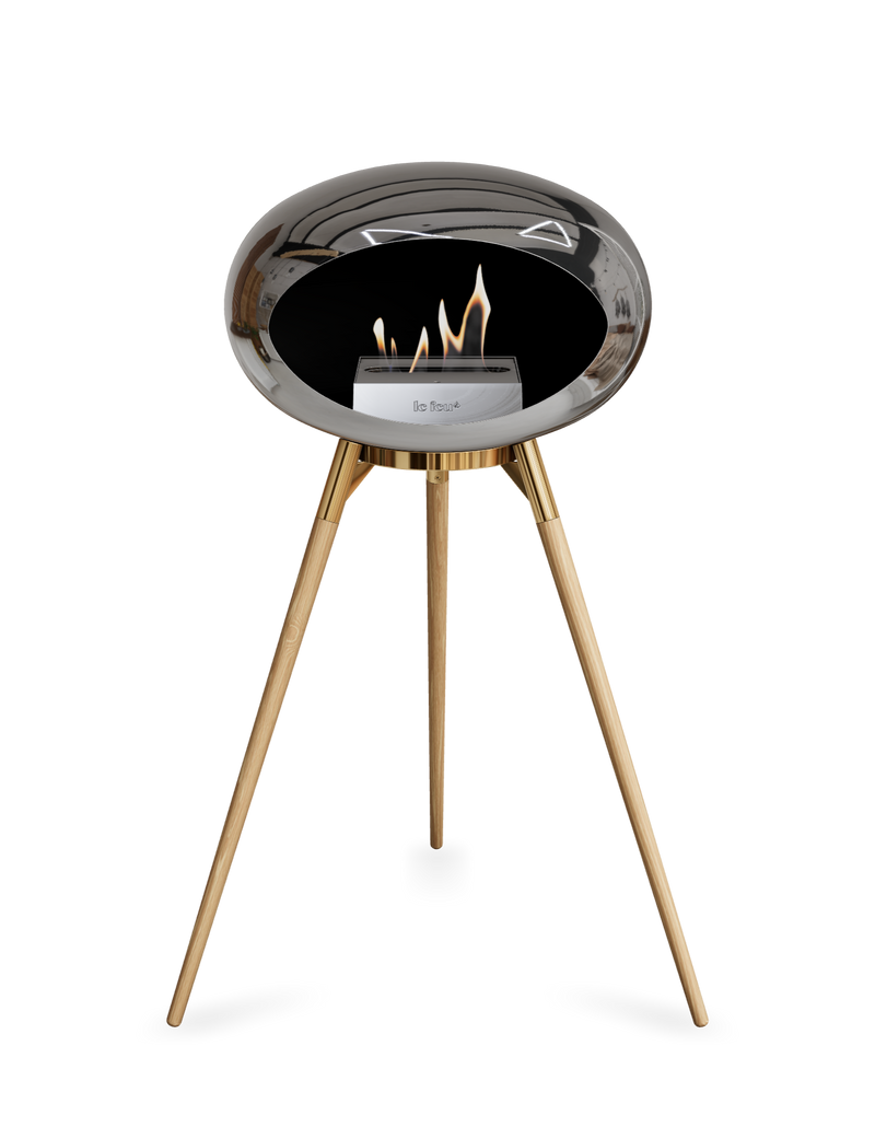 Le Feu Dome Ground High – Freestanding Bioethanol Fireplace (Classic 525)