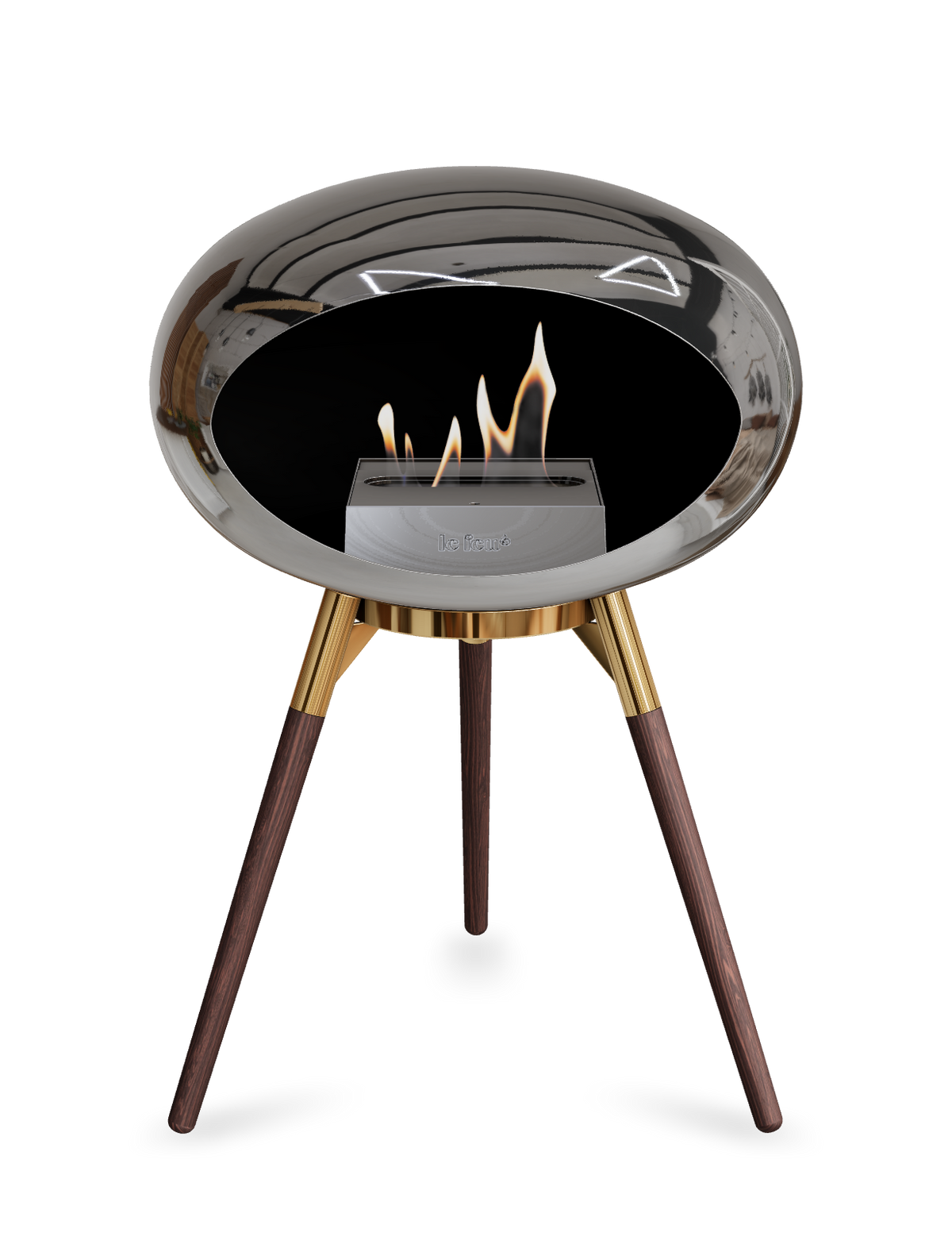 Le Feu Dome Ground Low – Freestanding Bioethanol Fireplace, Classic Size