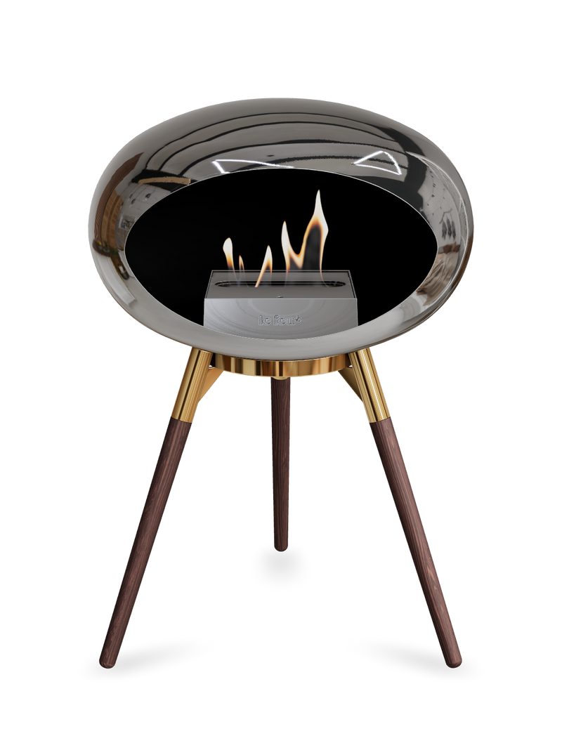 Le Feu Dome Ground Low – Freestanding Bioethanol Fireplace, Classic Size