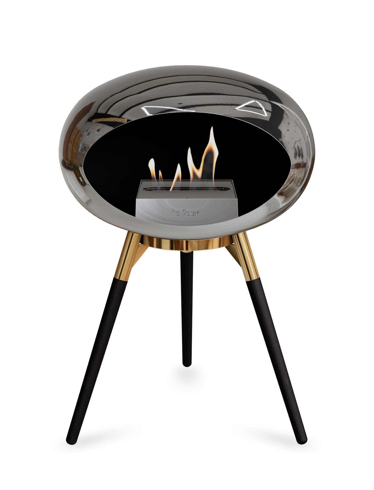 Le Feu Dome Ground Low – Freestanding Bioethanol Fireplace, Classic Size