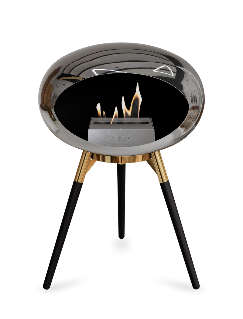 Le Feu Dome Ground Low – Freestanding Bioethanol Fireplace, Classic Size
