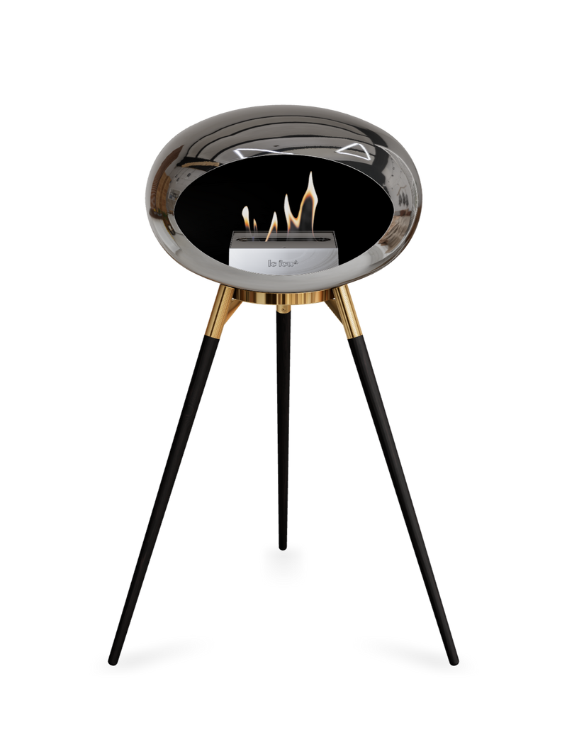 Le Feu Dome Ground High – Freestanding Bioethanol Fireplace (Classic 525)