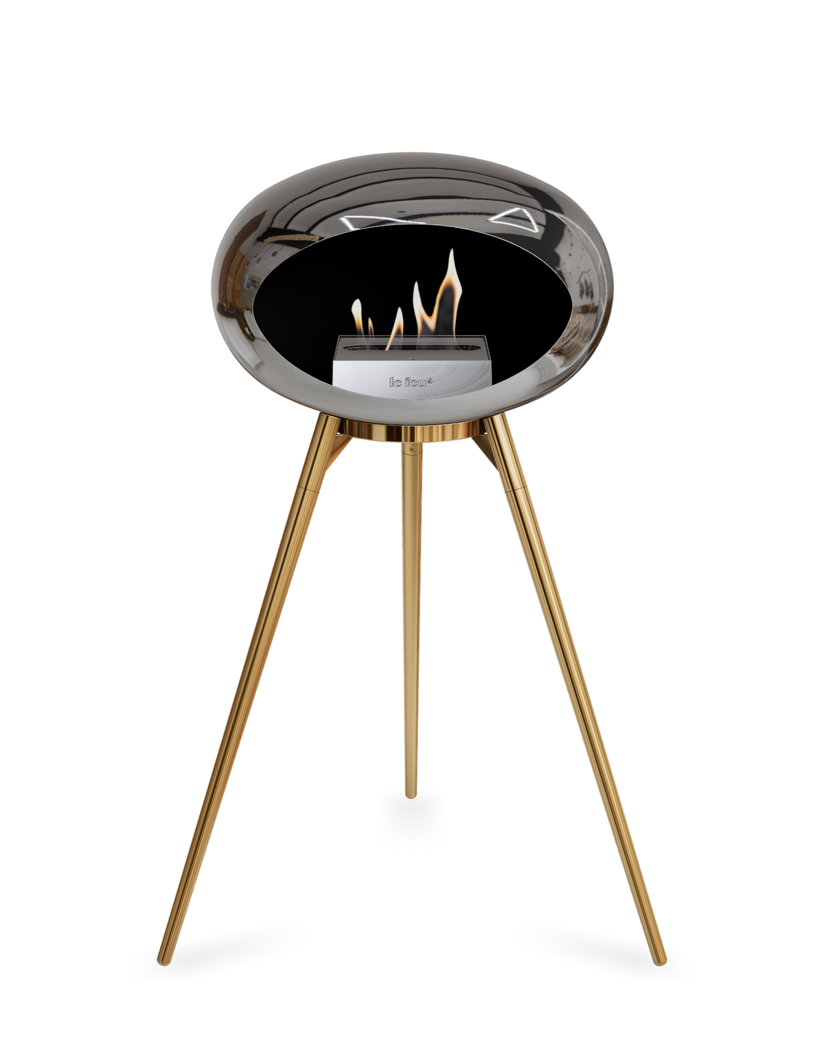 Le Feu Dome Ground High – Freestanding Bioethanol Fireplace (Classic 525)