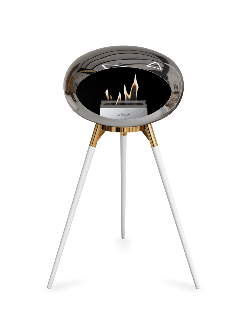 Le Feu Dome Ground High – Freestanding Bioethanol Fireplace (Classic 525)