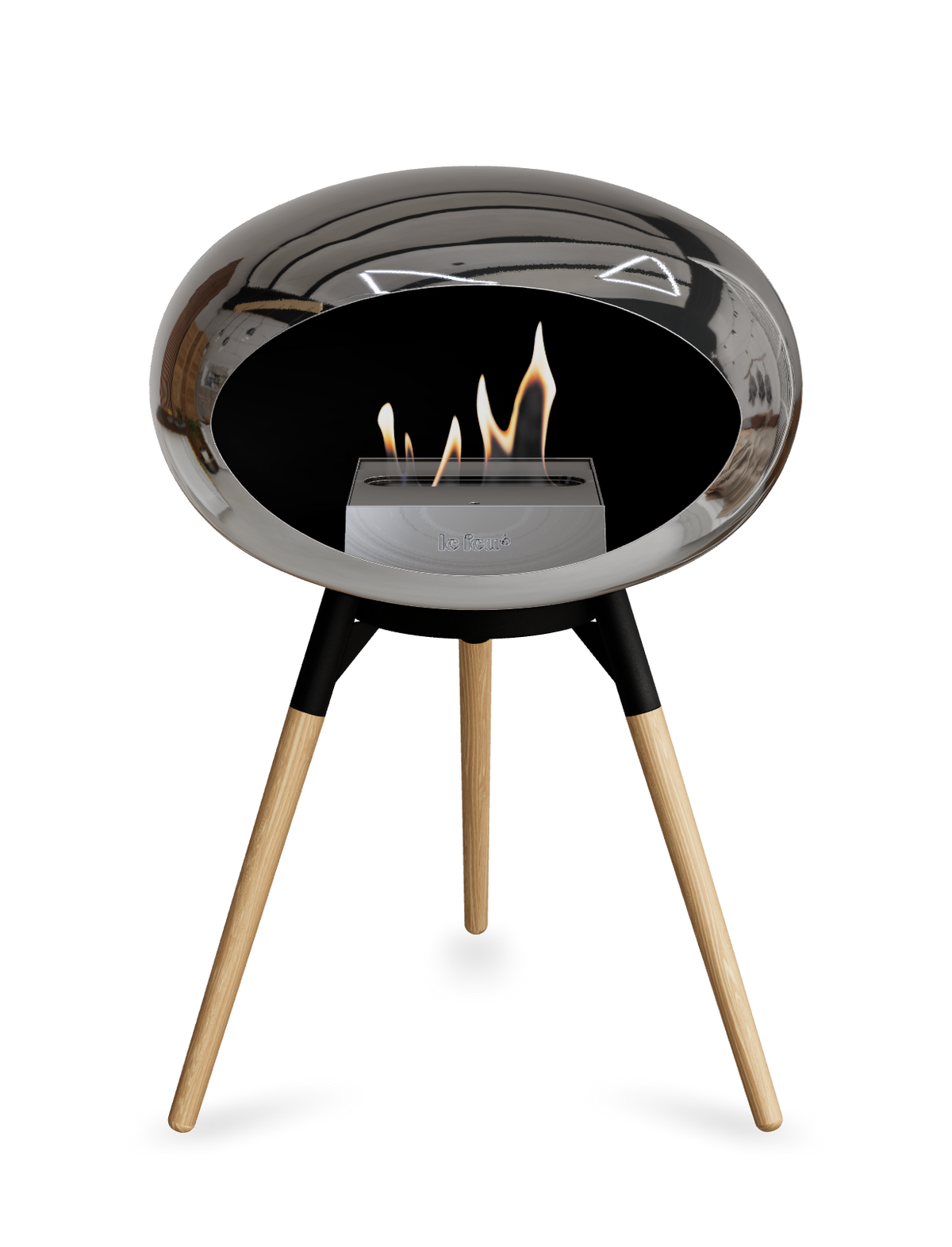 Le Feu Dome Ground Low – Freestanding Bioethanol Fireplace, Classic Size