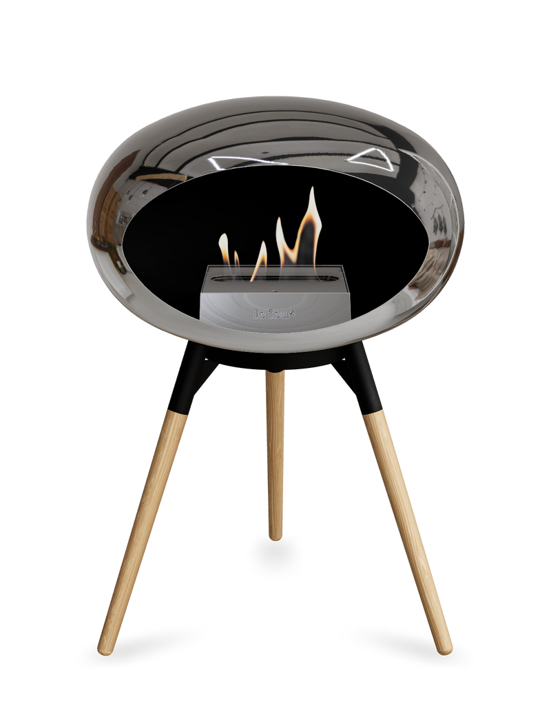 Le Feu Dome Ground Low – Freestanding Bioethanol Fireplace, Classic Size
