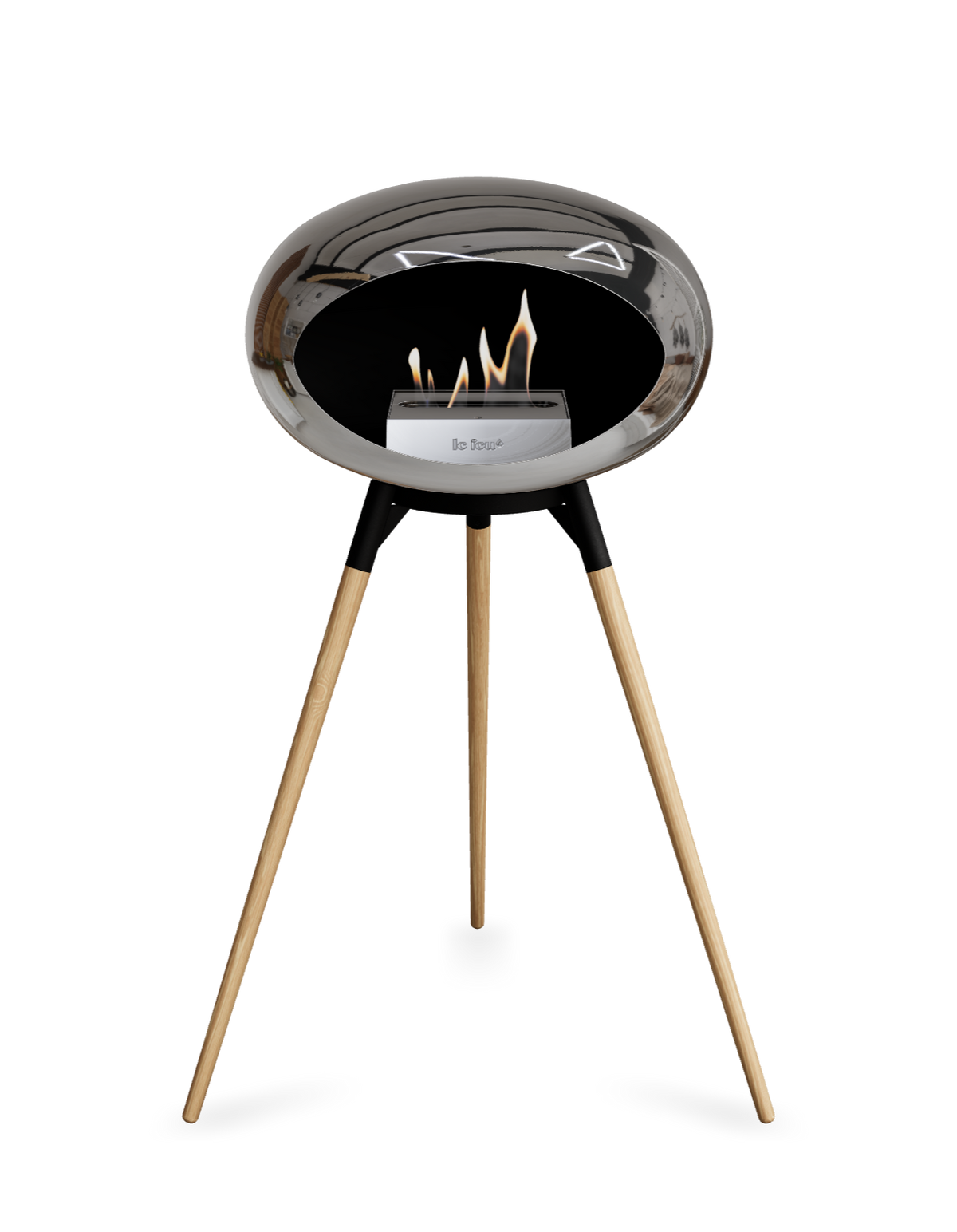 Le Feu Dome Ground High – Freestanding Bioethanol Fireplace (Classic 525)