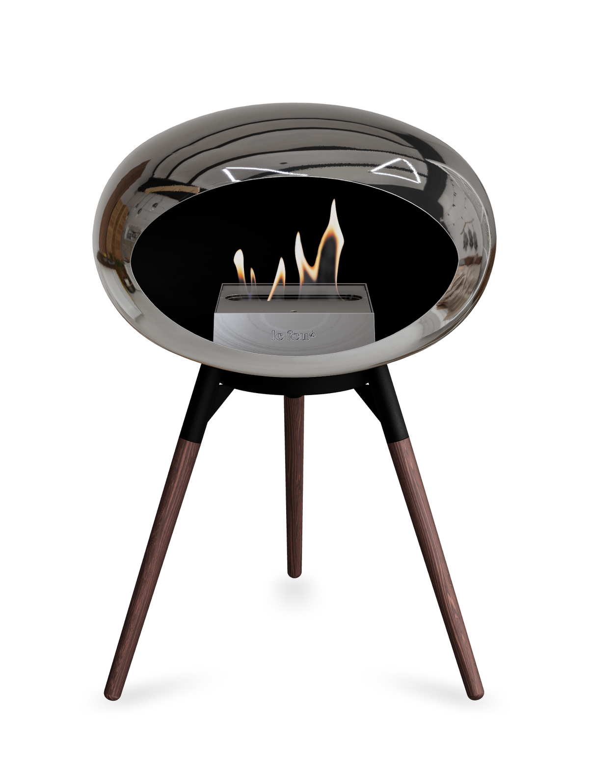Le Feu Dome Ground Low – Freestanding Bioethanol Fireplace, Classic Size