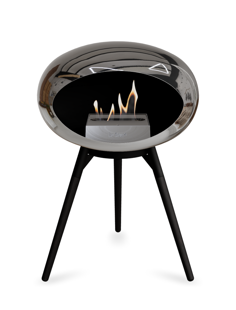 Le Feu Dome Ground Low – Freestanding Bioethanol Fireplace, Classic Size