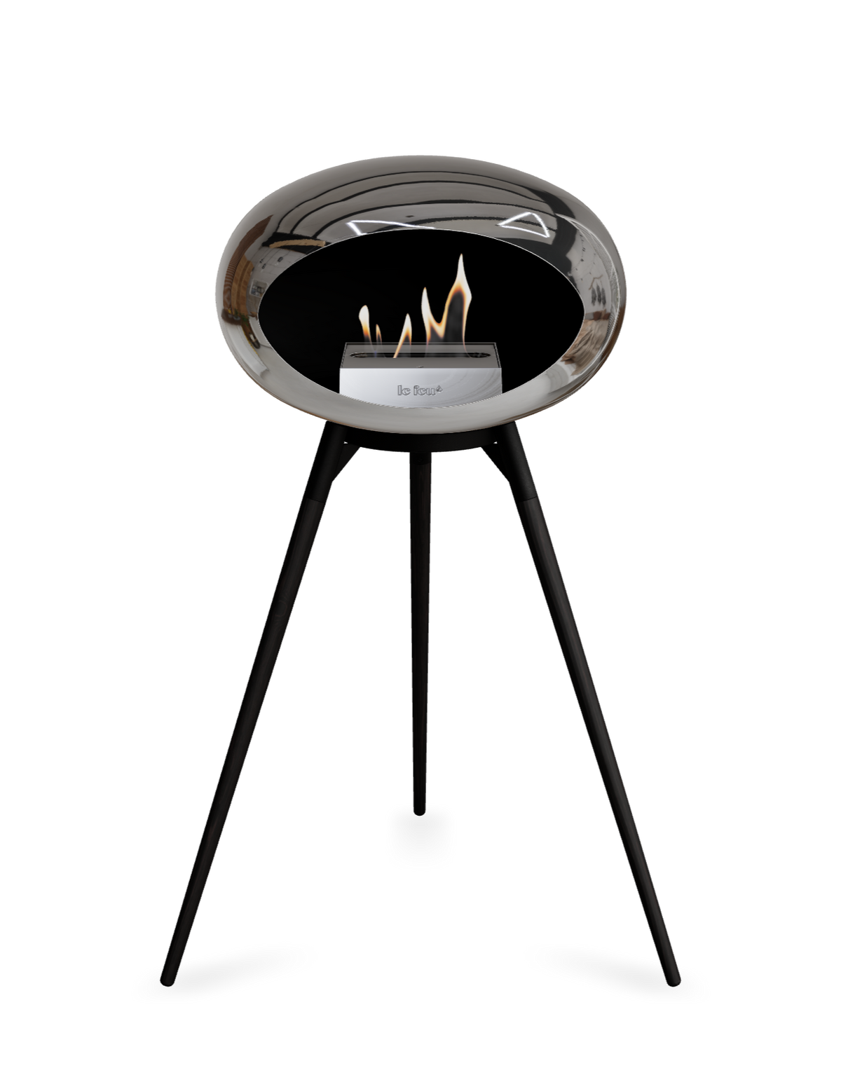 Le Feu Dome Ground High – Freestanding Bioethanol Fireplace (Classic 525)