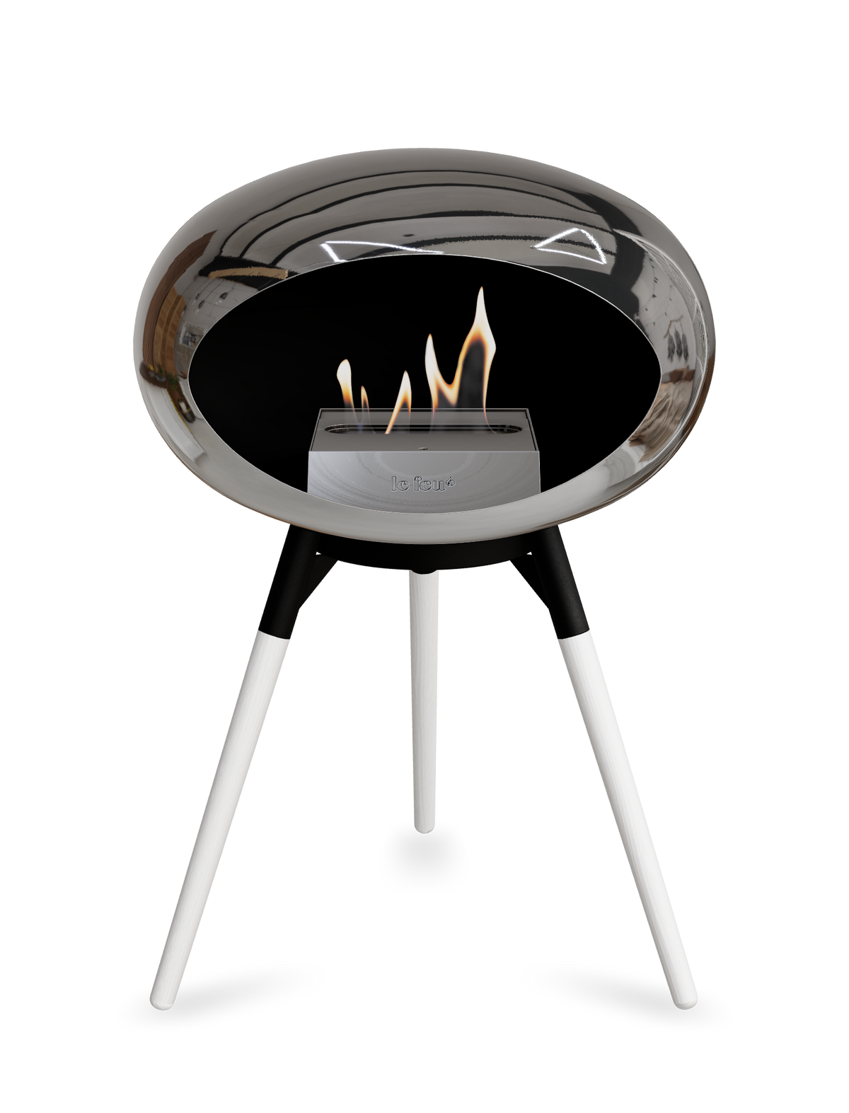 Le Feu Dome Ground Low – Freestanding Bioethanol Fireplace, Classic Size