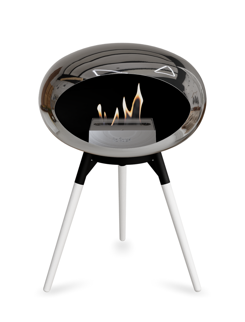 Le Feu Dome Ground Low – Freestanding Bioethanol Fireplace, Classic Size
