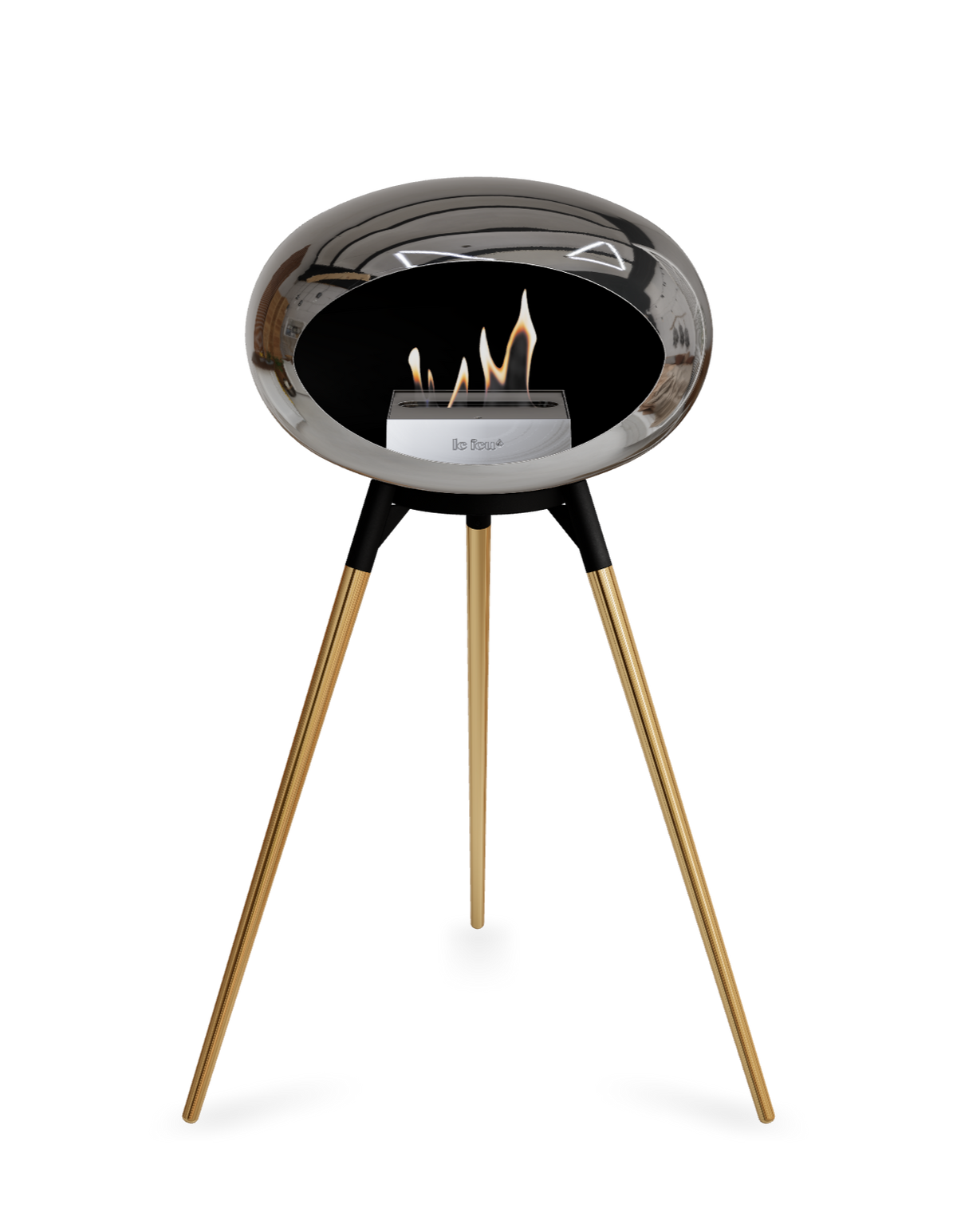 Le Feu Dome Ground High – Freestanding Bioethanol Fireplace (Classic 525)