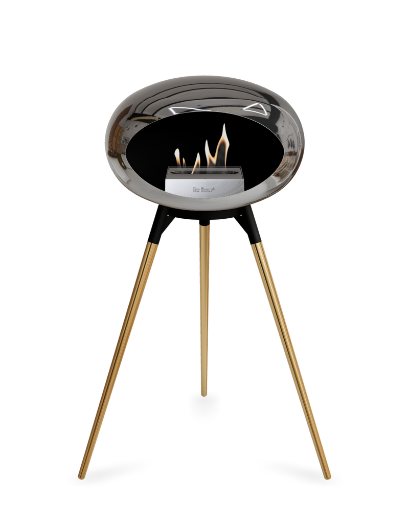 Le Feu Dome Ground High – Freestanding Bioethanol Fireplace (Classic 525)