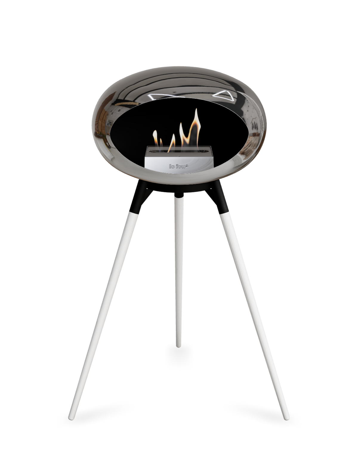 Le Feu Dome Ground High – Freestanding Bioethanol Fireplace (Classic 525)