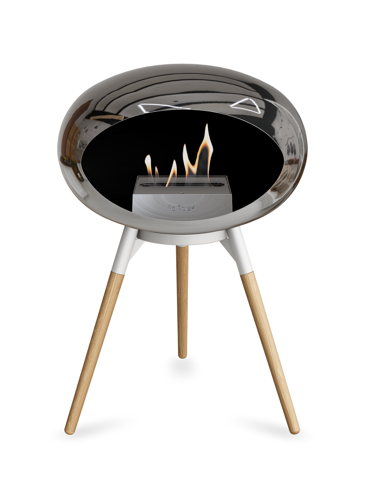 Le Feu Dome Ground Low – Freestanding Bioethanol Fireplace, Classic Size