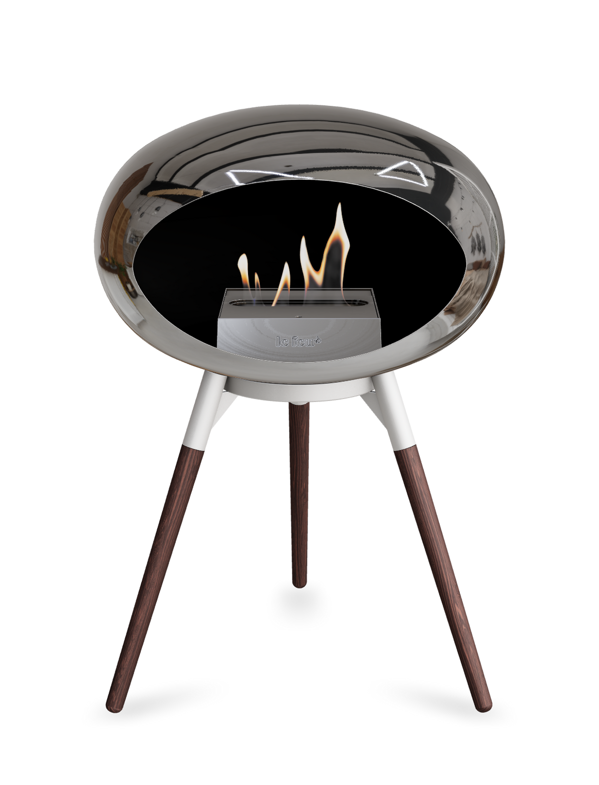 Le Feu Dome Ground Low – Freestanding Bioethanol Fireplace, Classic Size