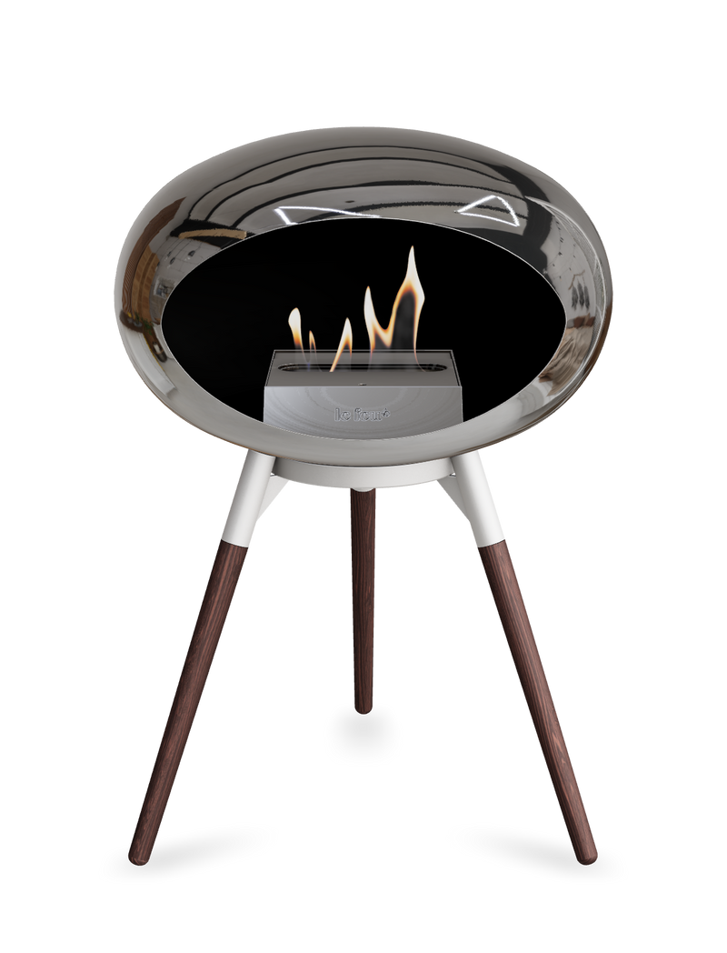 Le Feu Dome Ground Low – Freestanding Bioethanol Fireplace, Classic Size