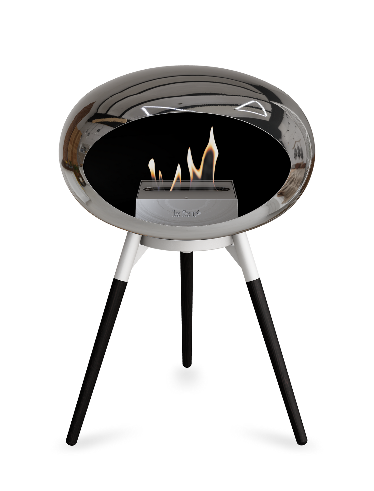 Le Feu Dome Ground Low – Freestanding Bioethanol Fireplace, Classic Size