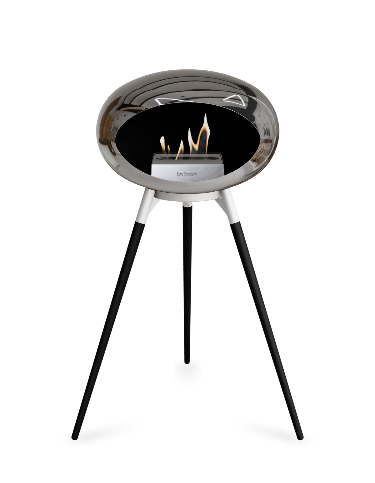 Le Feu Dome Ground High – Freestanding Bioethanol Fireplace (Classic 525)
