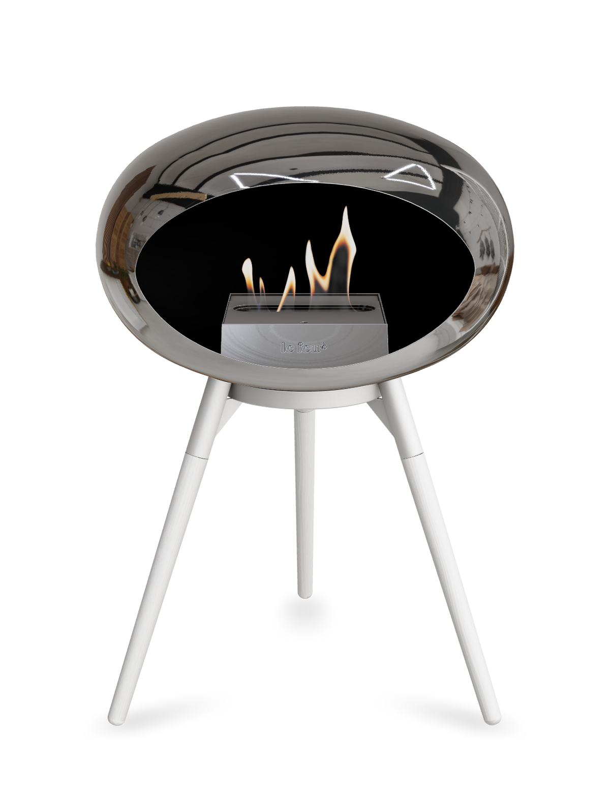 Le Feu Dome Ground Low – Freestanding Bioethanol Fireplace, Classic Size